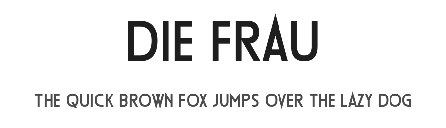 Die Frau by Chequered Ink — Decorative Font