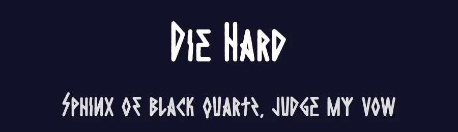 Die Hard by madeDeduk — Decorative Font — thumbnail 2