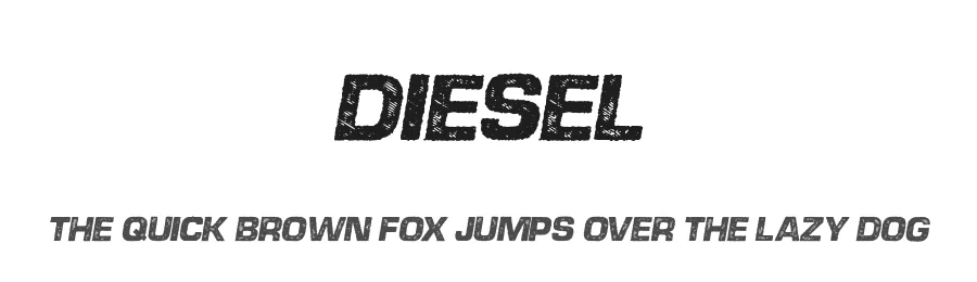 Diesel by Billy Argel Fonts ยฎ โ Decorative Font