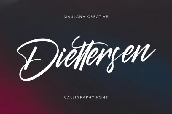 Diettersen Font by Maulana Creative — Script Handwritten Font