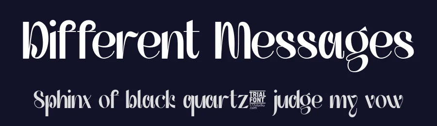 Different Messages by 177Studio — Decorative Font — thumbnail 2