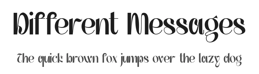 Different Messages by 177Studio — Decorative Font