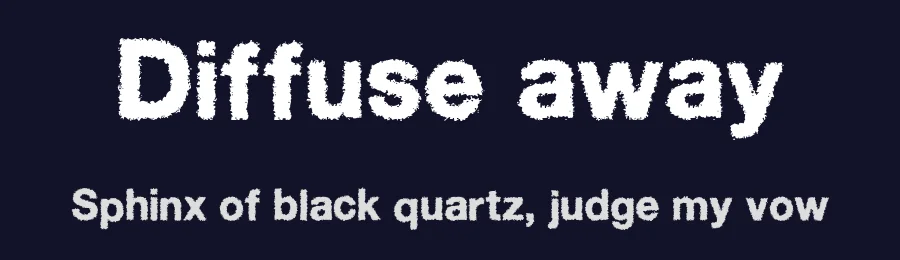 Diffuse away by D3 — Decorative Font — thumbnail 2