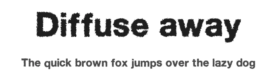 Diffuse away by D3 — Decorative Font