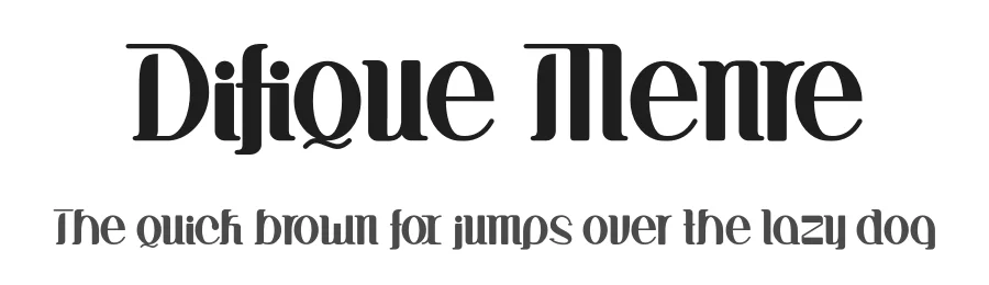 Difique Menre by | Prast Art |  - https://dayfonts.com/prast-art/ — Sans Serif Font