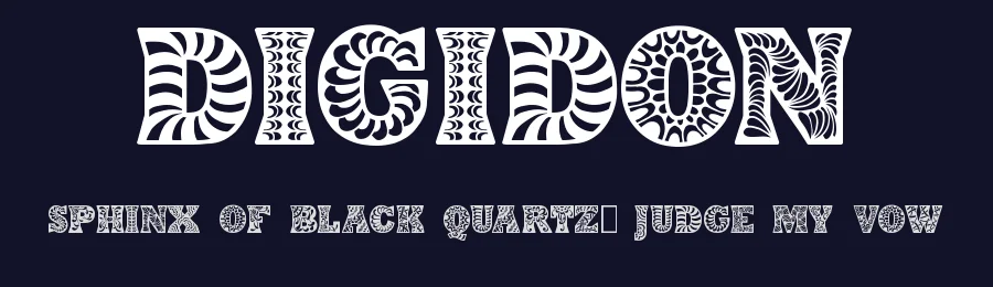 Digidon by Digital Typeface Studio — Decorative Font — thumbnail 2