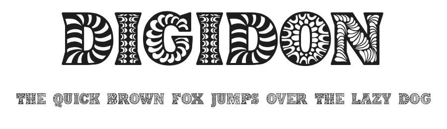 Digidon by Digital Typeface Studio β Decorative Font