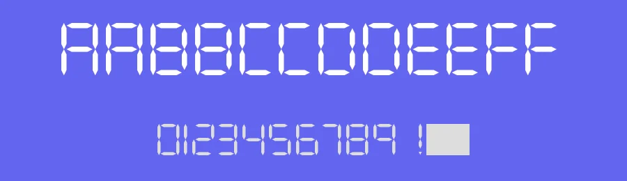 Digit LCD by Geronimo Font Studios — Display Font — thumbnail 3