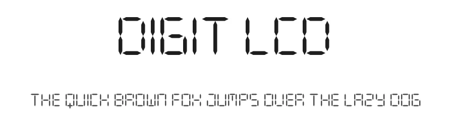 Digit LCD by Geronimo Font Studios — Display Font