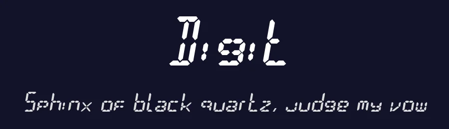 Digit by paldave — Display Font — thumbnail 2