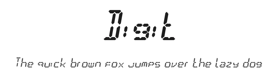 Digit by paldave β Display Font