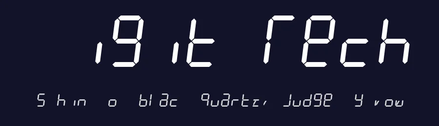 Digit Tech by GGBotNet — Display Font — thumbnail 2