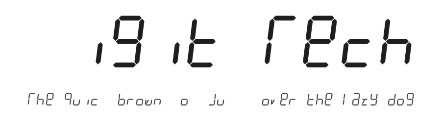 Digit Tech by GGBotNet — Display Font