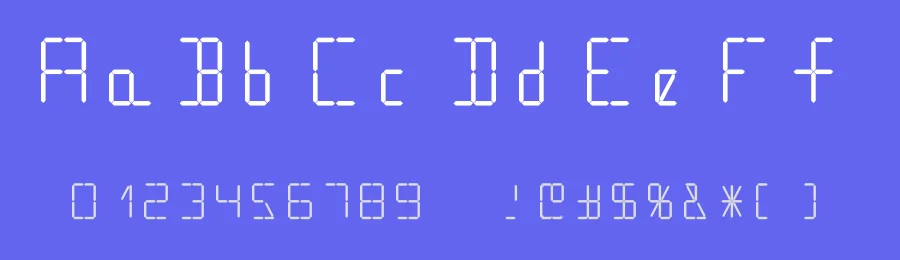 Digital16 by Gary Pettie — Display Font — thumbnail 3