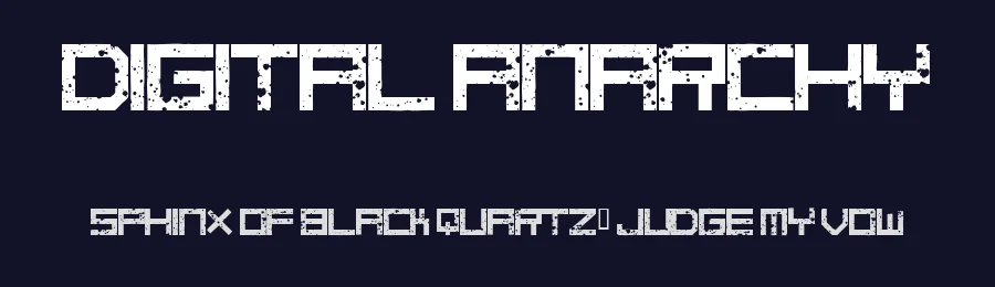 Digital Anarchy by Fontmonger — Display Font — thumbnail 2