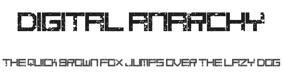 Digital Anarchy by Fontmonger — Display Font
