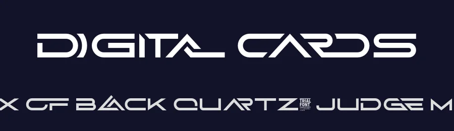 Digital Cards by 177Studio — Display Font — thumbnail 2