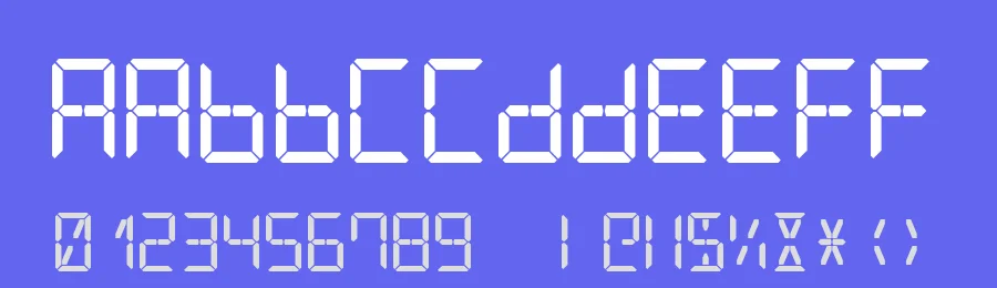 Digital Counter 7 by Style-7 — Display Font — thumbnail 3