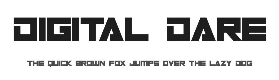 Digital Dare by Hawtpixel β Display Font