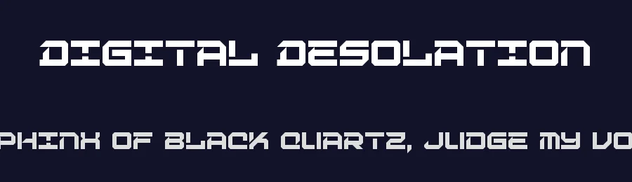 Digital Desolation by UkiyoMoji Fonts — Display Font — thumbnail 2