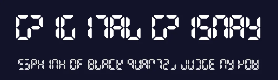 Digital Dismay by Chequered Ink — Display Font — thumbnail 2
