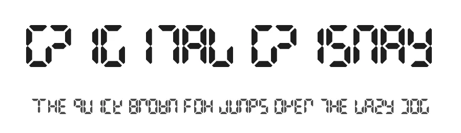 Digital Dismay by Chequered Ink — Display Font