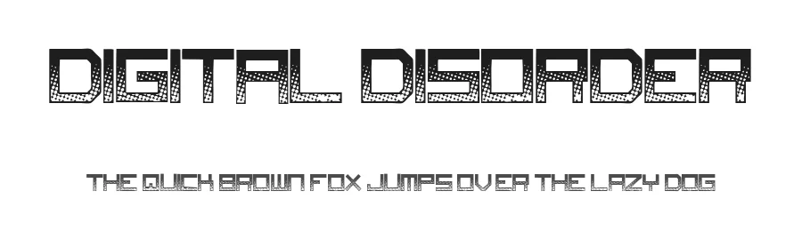 Digital Disorder by Fontmonger — Display Font