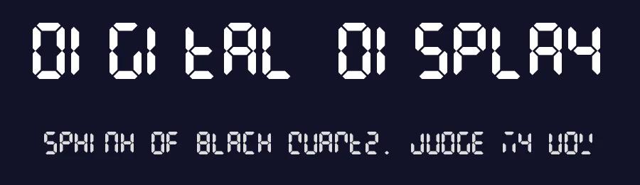 Digital Display by Chequered Ink — Display Font — thumbnail 2