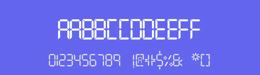 Digital Display TFB by zanatlija — Display Font — thumbnail 3