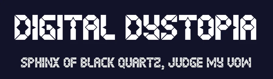 Digital Dystopia by Chequered Ink — Display Font — thumbnail 2