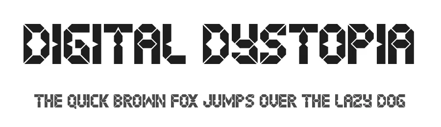 Digital Dystopia by Chequered Ink — Display Font