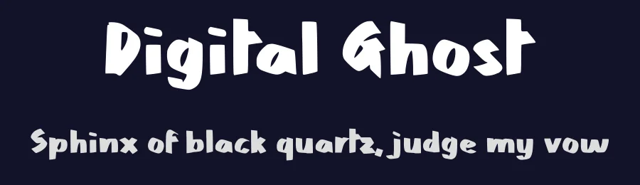Digital Ghost by JSH creates — Decorative Font — thumbnail 2