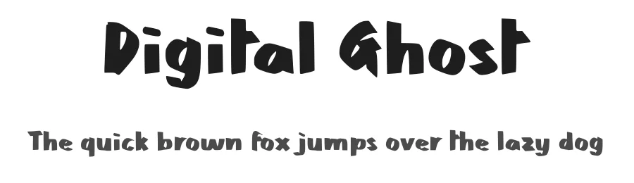 Digital Ghost by JSH creates — Decorative Font