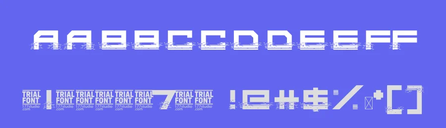 Digital Glitch by 177Studio — Display Font — thumbnail 3