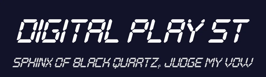 Digital Play St by Southype — Display Font — thumbnail 2