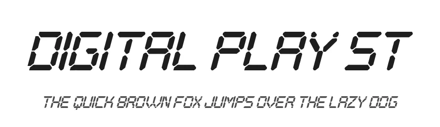 Digital Play St by Southype — Display Font