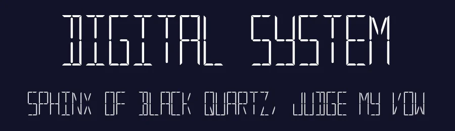 Digital System by Asasas Asasasabv — Display Font — thumbnail 2