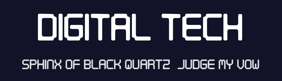 Digital Tech by Qbotype Fonts — Display Font — thumbnail 2