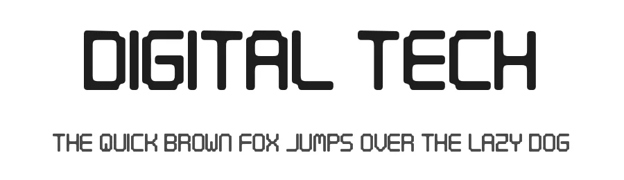 Digital Tech by Qbotype Fonts — Display Font