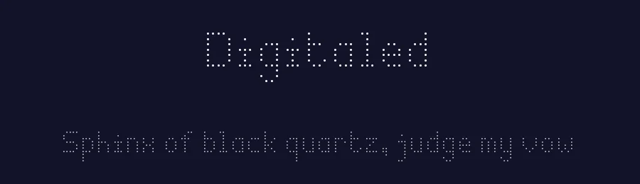 Digitaled by Daniel Lee — Display Font — thumbnail 2