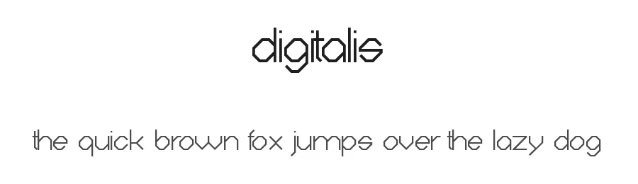 Digitalis by Christian Munk — Display Font