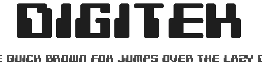 Digitek by Pizzadude — Display Font