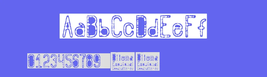 Dilema Emocional by Woodcutter — Decorative Font — thumbnail 3
