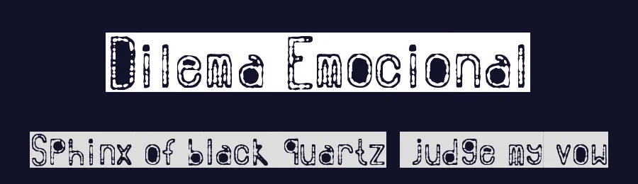 Dilema Emocional by Woodcutter — Decorative Font — thumbnail 2