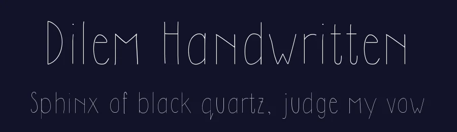 Dilem Handwritten by Dilem Akiner — Script Handwritten Font — thumbnail 2