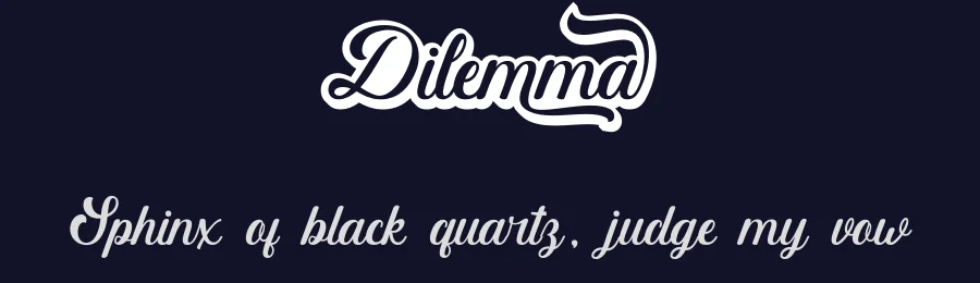 Dilemma by JunCreative — Script Handwritten Font — thumbnail 2