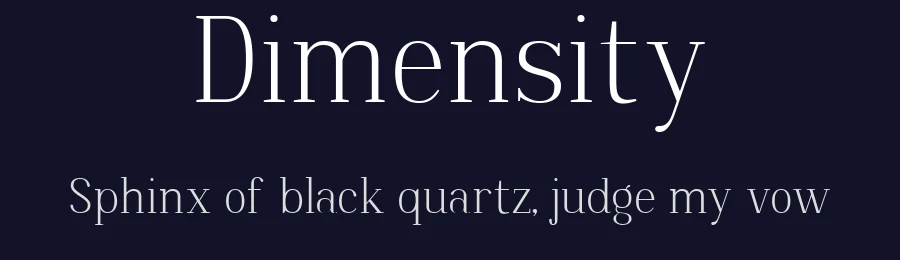 Dimensity by Mytype Studio — Serif Font — thumbnail 2