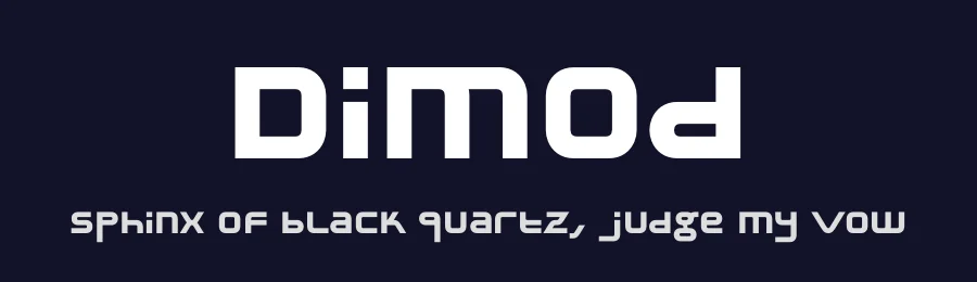 Dimod by Marcin Gajos — Display Font — thumbnail 2