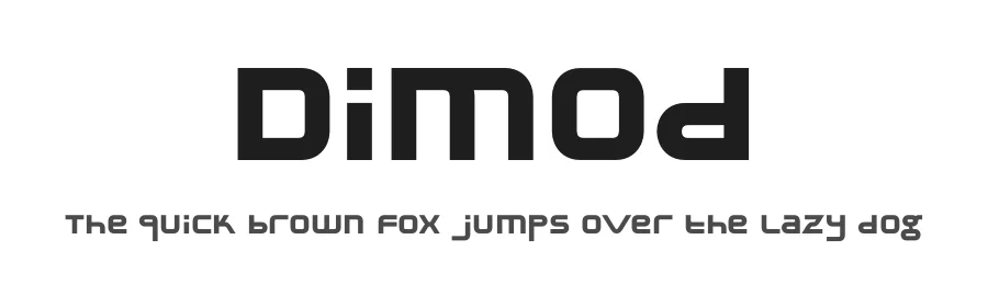 Dimod by Marcin Gajos β Display Font
