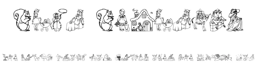 Ding Delights by Cyberbuny Creations β Dingbats Font